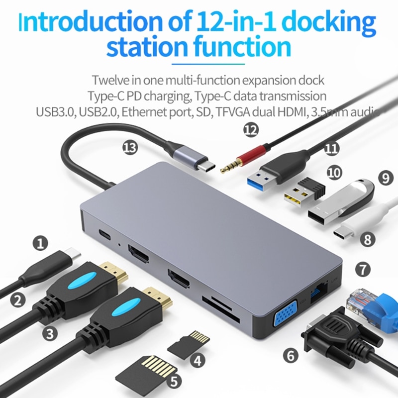 Blueendless Ÿ C USB  2xhdmi-ȣȯ Rj45 USB3.0 ..